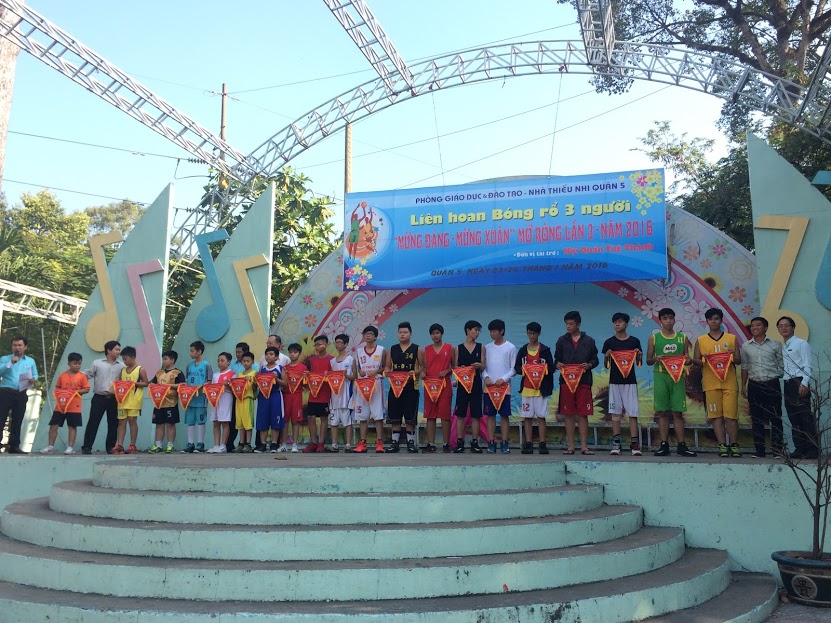 Giải Bóng Rổ Mừng Xuân Bính Thân 2016 Tại Nhà Thiếu Nhi Quận 5